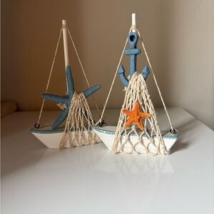 Nautical Decor with Starfish and Anchor